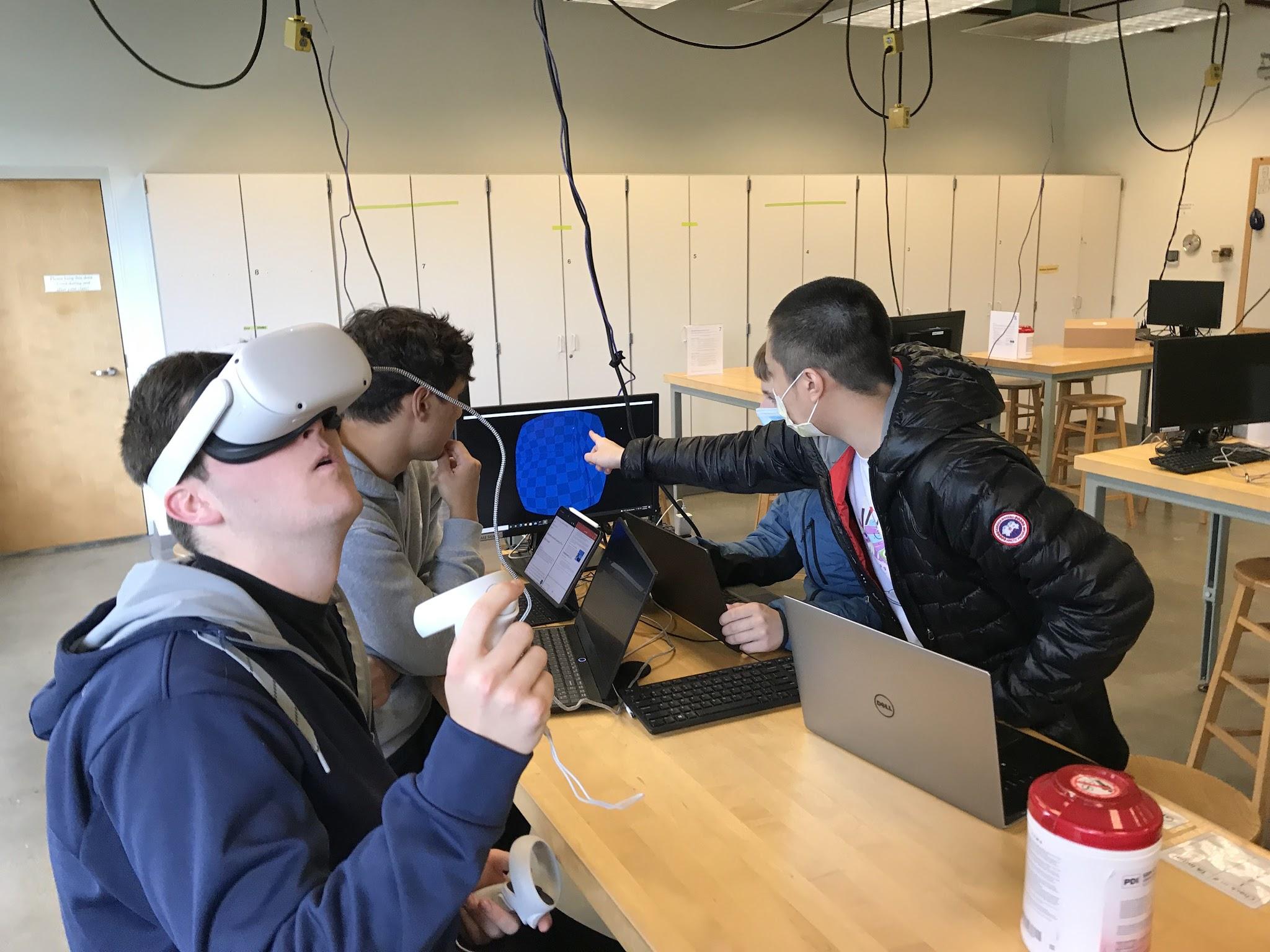 An image of students using NOMR in the classroom.